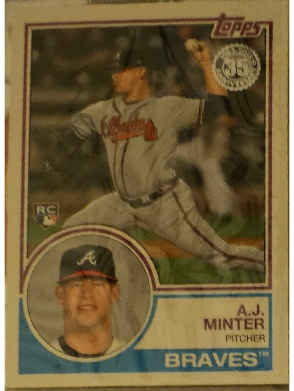 2018 Topps Series 2  A.J. MINTER RC 1983 Topps Rookies - ATLANTA BRAVES - #83-13